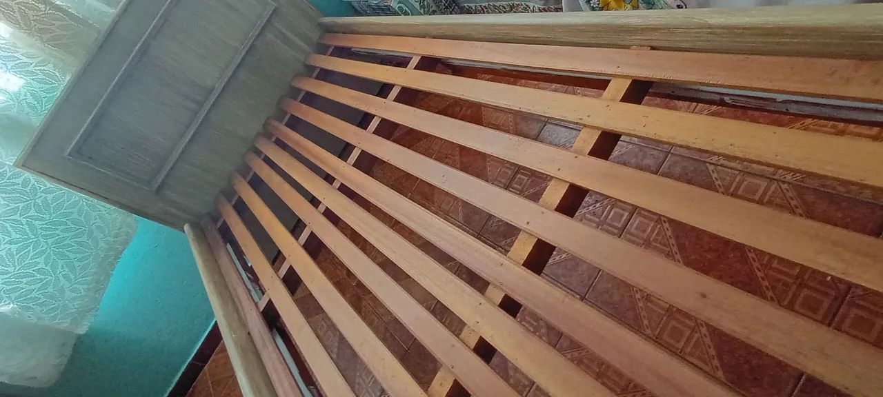 Cama de solteiro de madeira - Foto 3