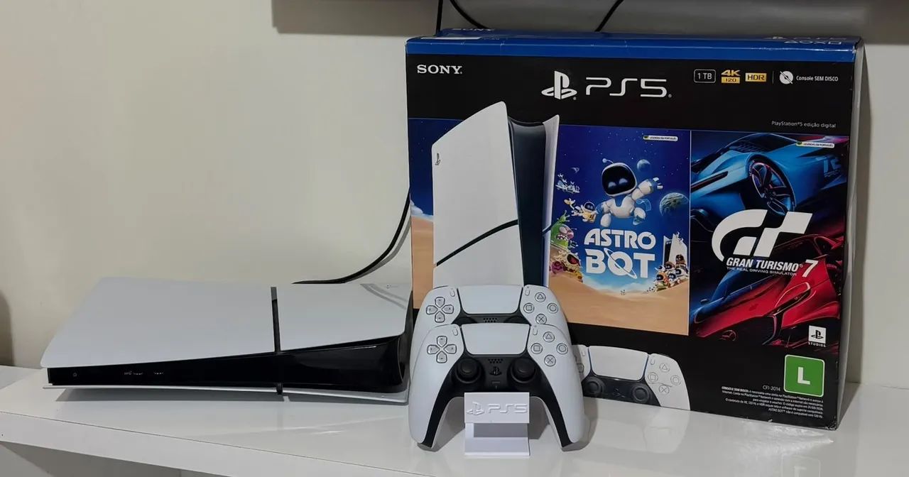Ps5 Digital Slim 1TB - Novo com Garantia.