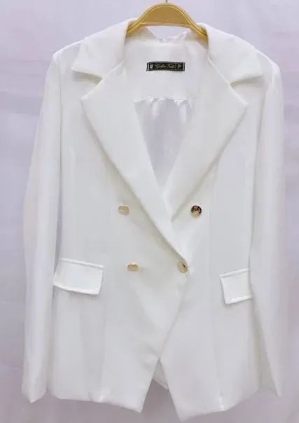 Blazer Alongado luxo off White G