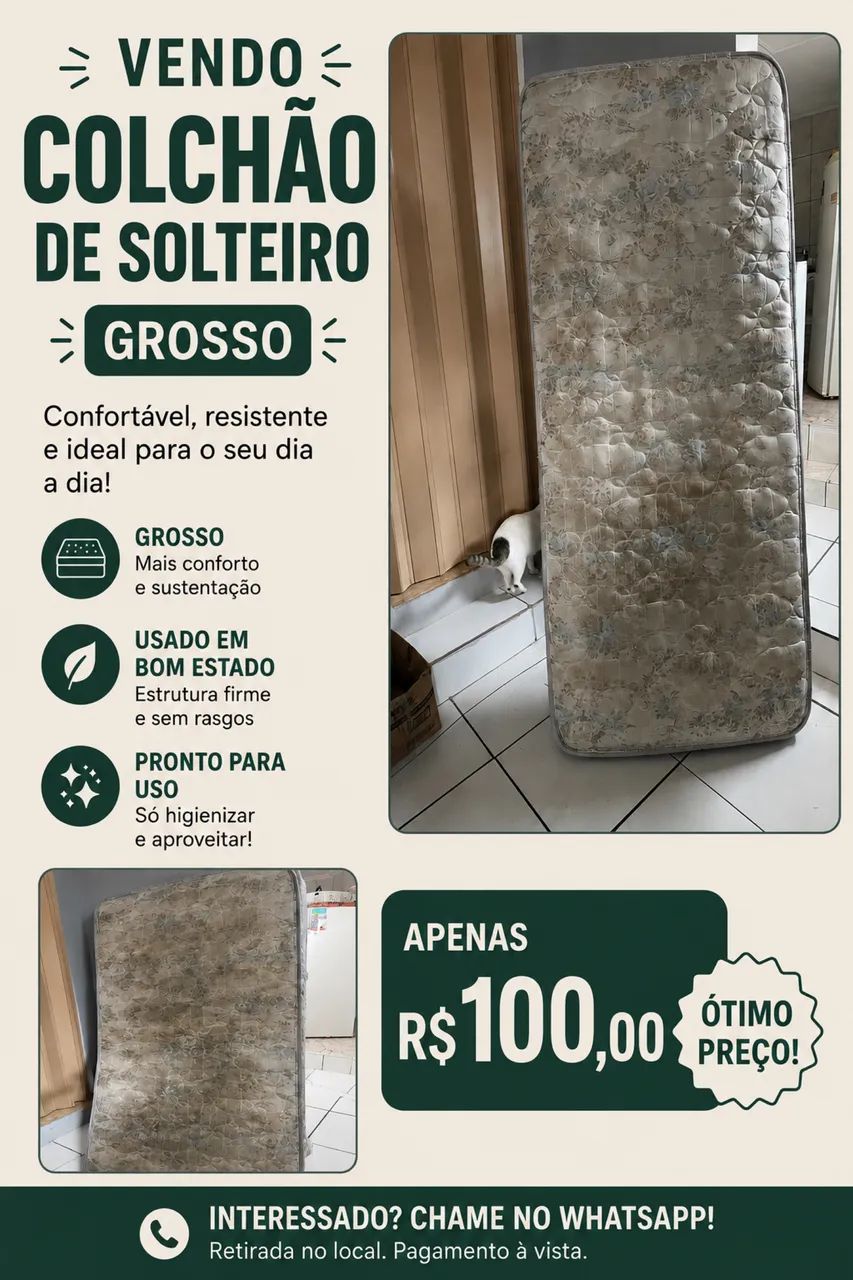 Colchão box solteiro 