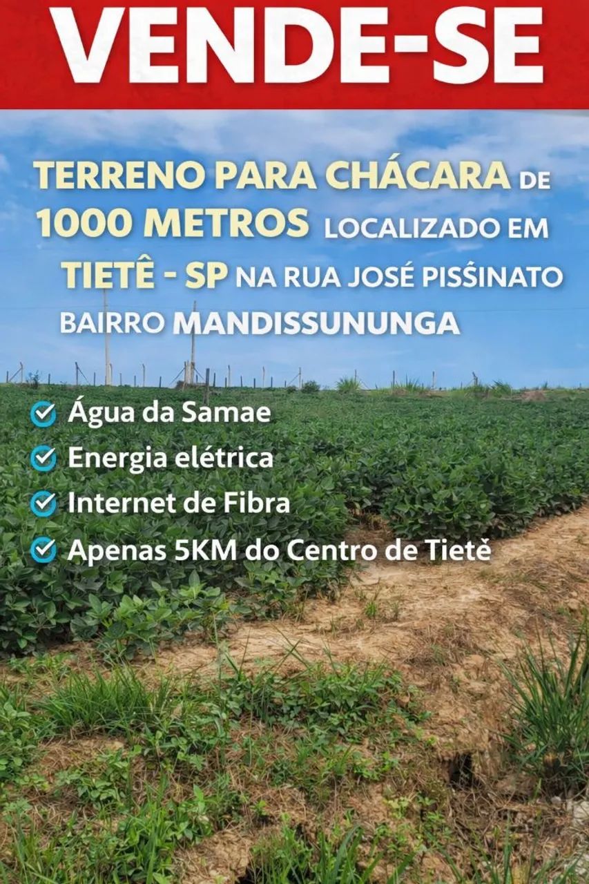 Terreno para chacara em Tiete - SP  - Foto 3