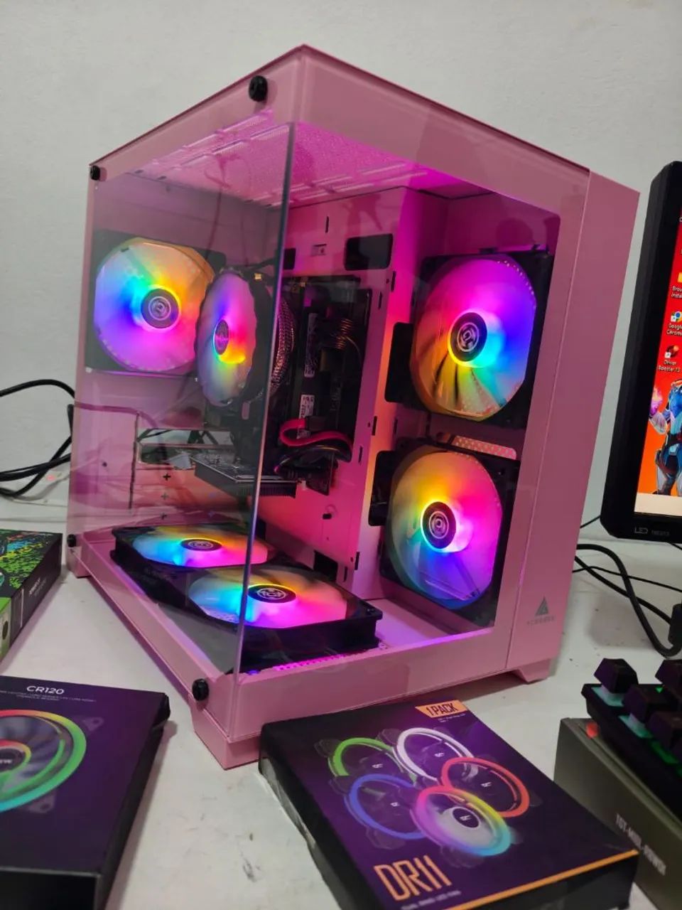 PC Gamer  Novo na Caixa,  i5 Completo Tela 22 polegadas - Foto 4