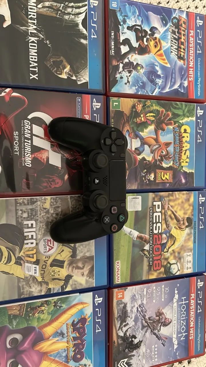 Controle PS4 + Jogos