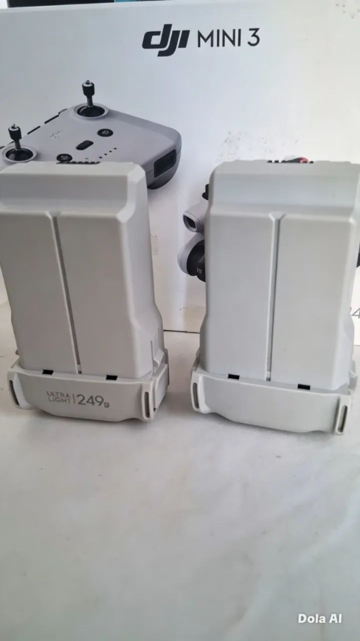 Kit 2 baterias + 1 controle Dji mini 3 originais  - Foto 4