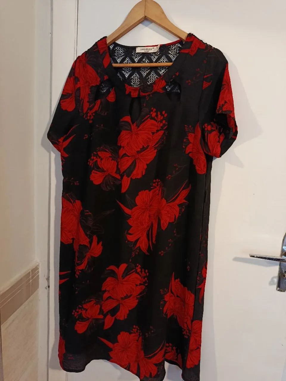 Vestido estampado plus size G1