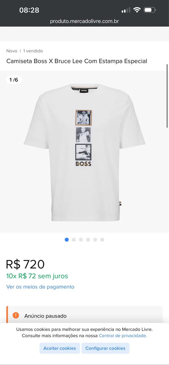Camisa Hugo Boss Bruce Lee nova - Foto 3