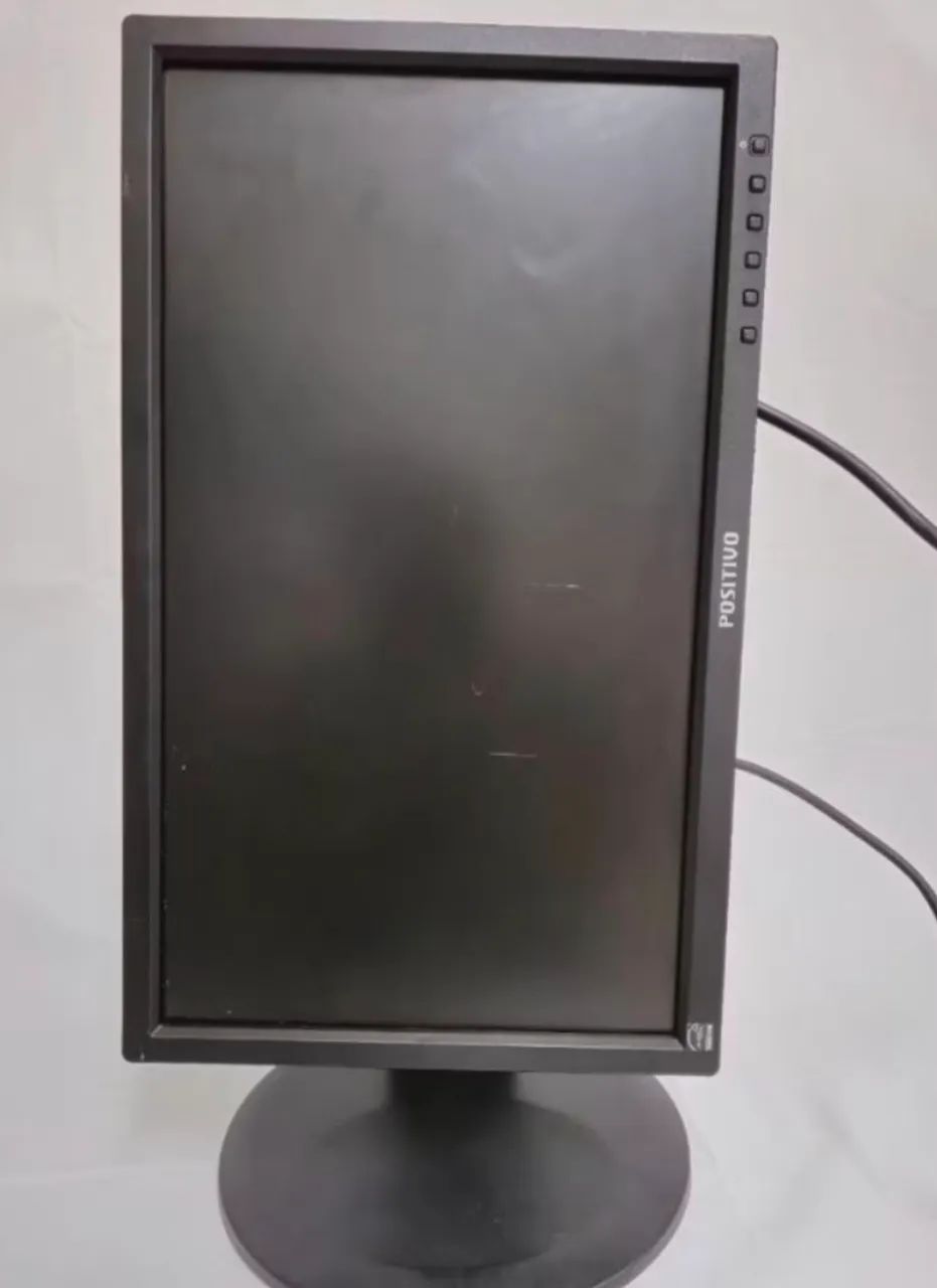 Monitor Positivo 19 Polegadas - (COM PEQUENO RISCO)- 19eb13pw Preto 127/220v - Foto 2
