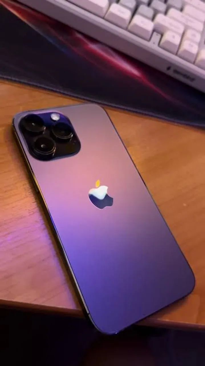 Celular iPhone 14 Pro Max Roxo Profundo 128gb  - Foto 3