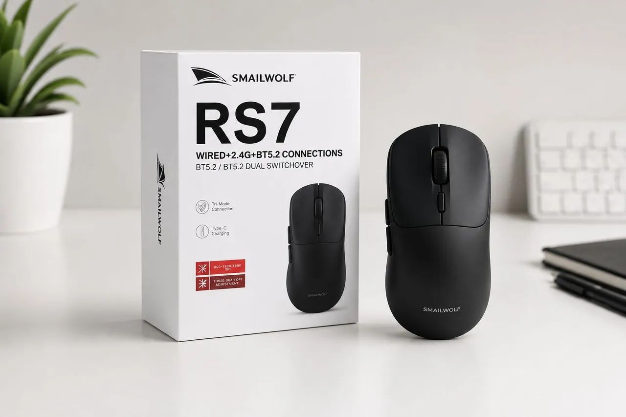 SMAILWOLF RS7 ? Mouse Gamer Sem Fio