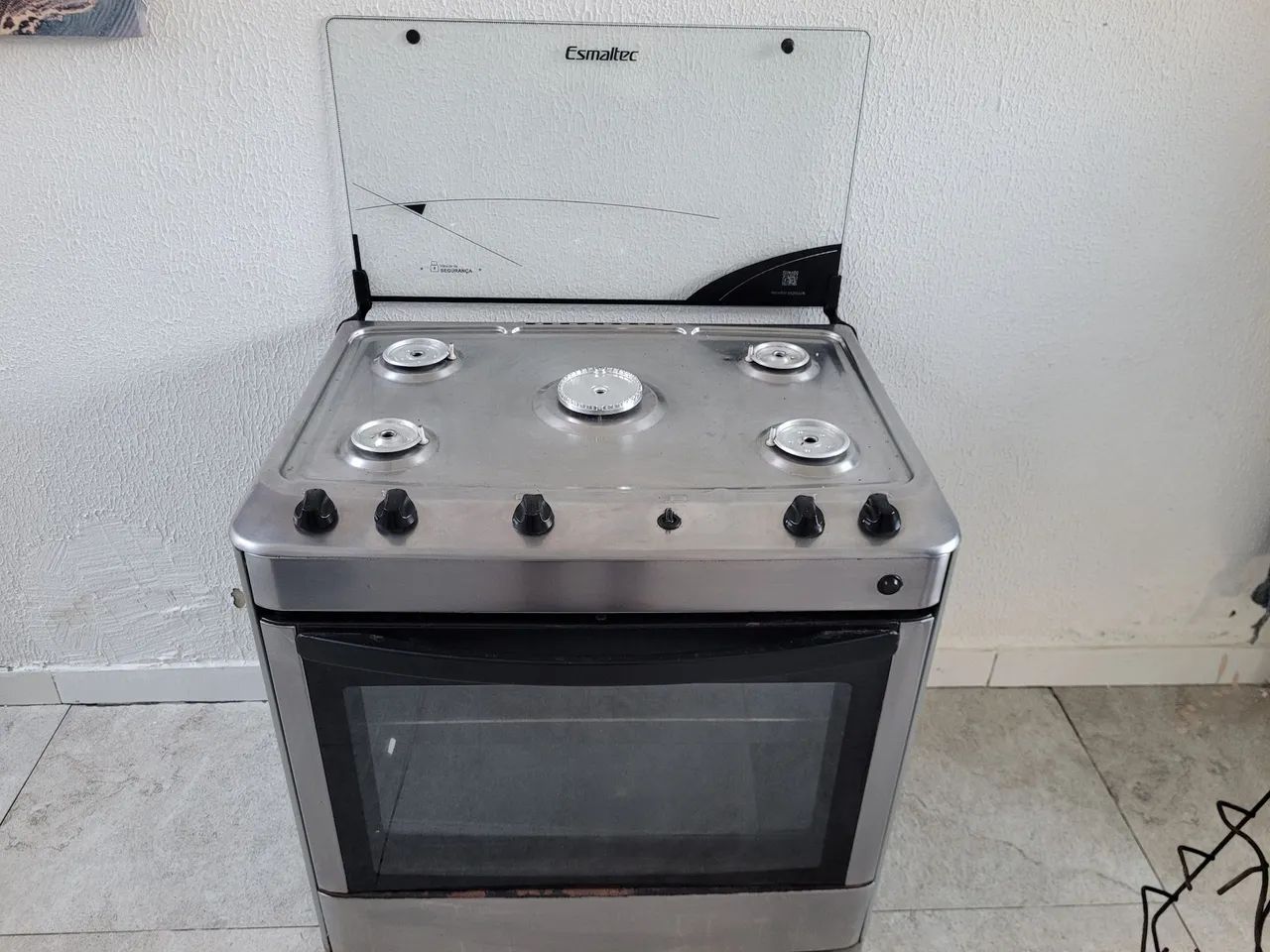 Fogão de 5 bocas a gaz e eletrico