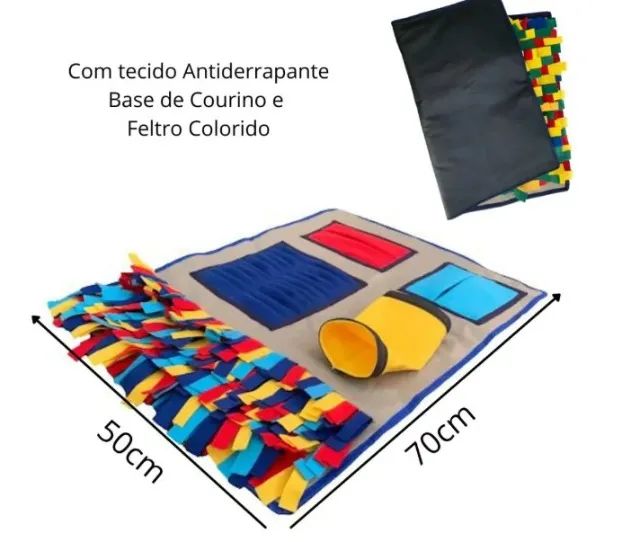 Tapete de fuçar / Brinquedo Interativo / Enriquecimento ambiental / Alimentação lenta para - Foto 3
