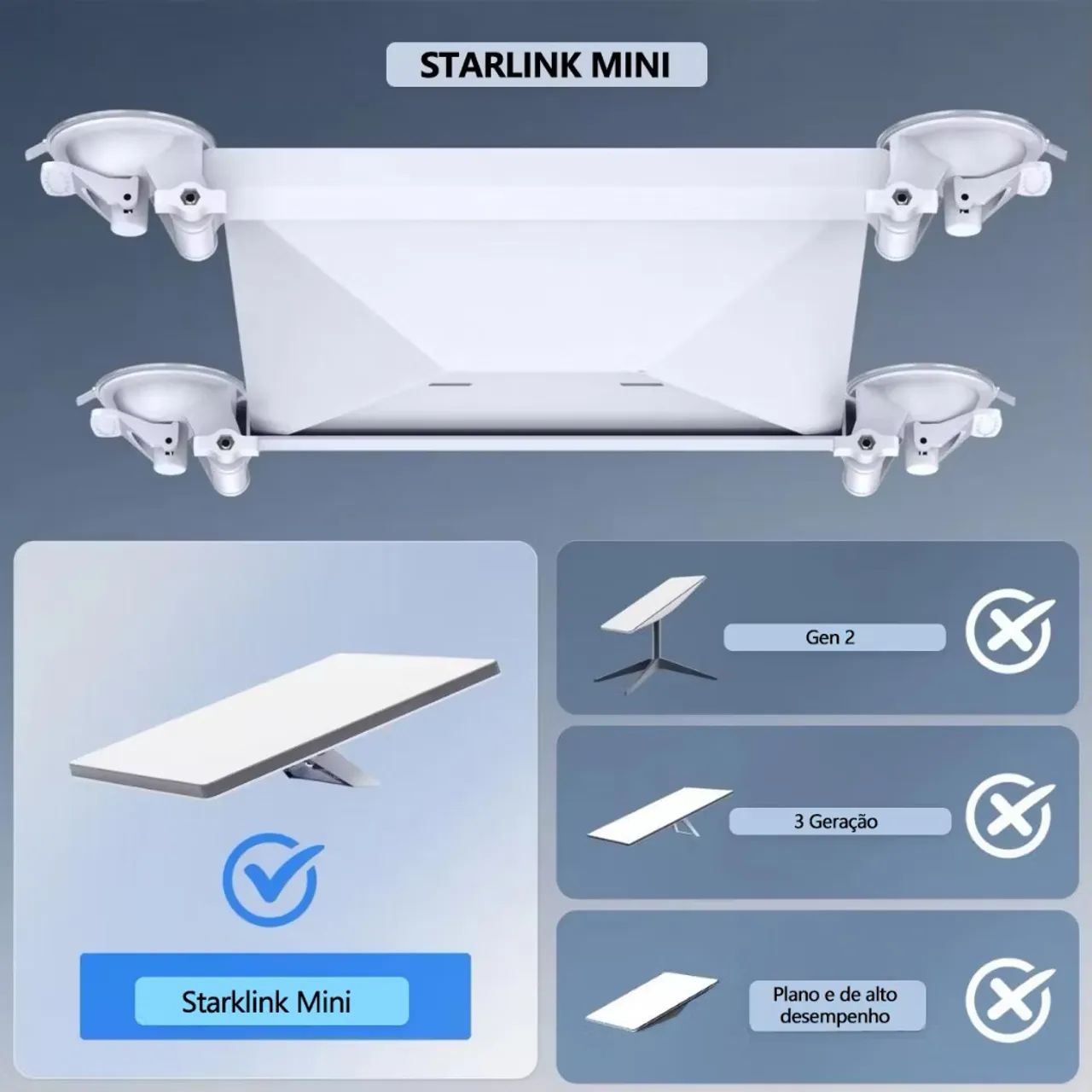 Starlink Mini Suporte De Ventosa  - Foto 2