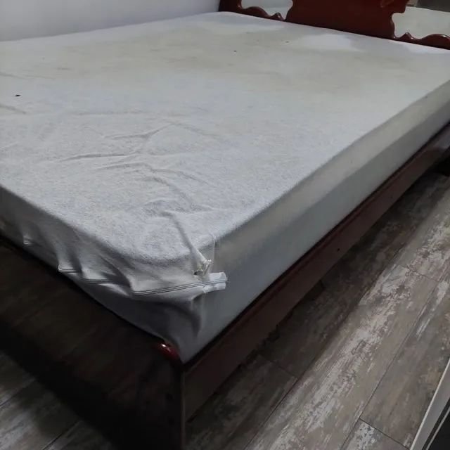 Cama Casal Madeira com Colchão - Foto 2