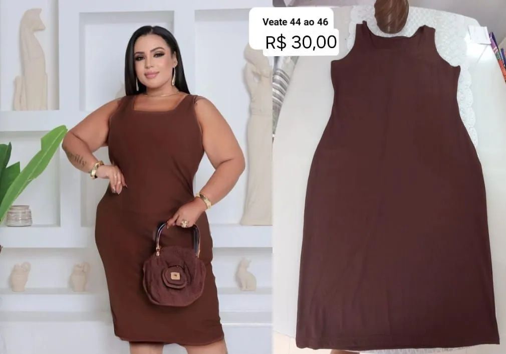Vestido canelado