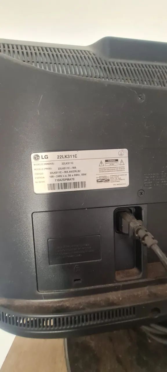 Monitor TV LG 22" 22LK311C HDMI VGA - Funcionando Perfeitamente - Foto 3