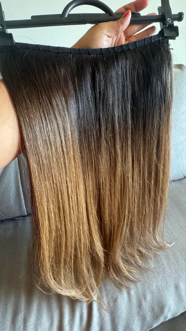 CABELO HUMANO BRASILEIRO EM TELA - 55 CM  - Foto 3
