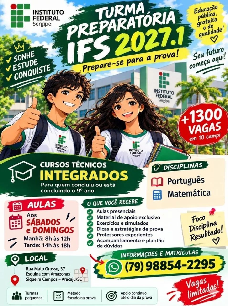 Preparatório do ifs aos finais de semana 