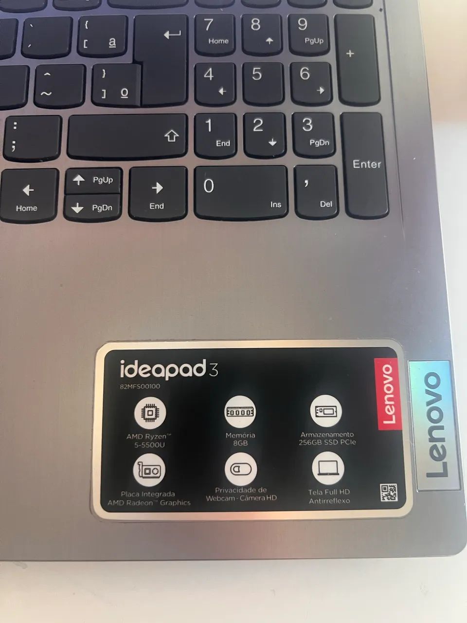 Notebook 12s/juros Lenovo IdeaPad 3 256GB - Foto 2