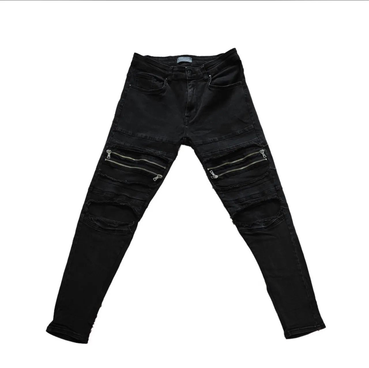calça zara biker