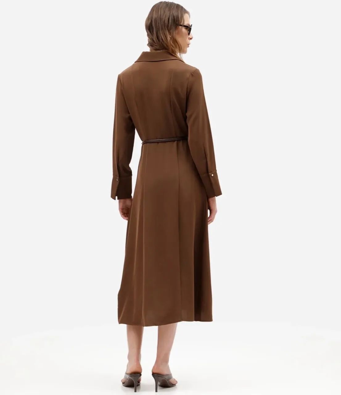Vestido mide marrom  - Foto 2