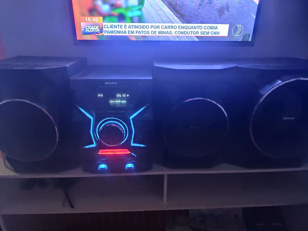 Aparelho de Som Sony GPX55 com bluetooth integrado 