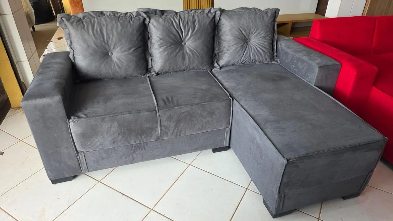 Sofá com chaise novo  - Foto 2
