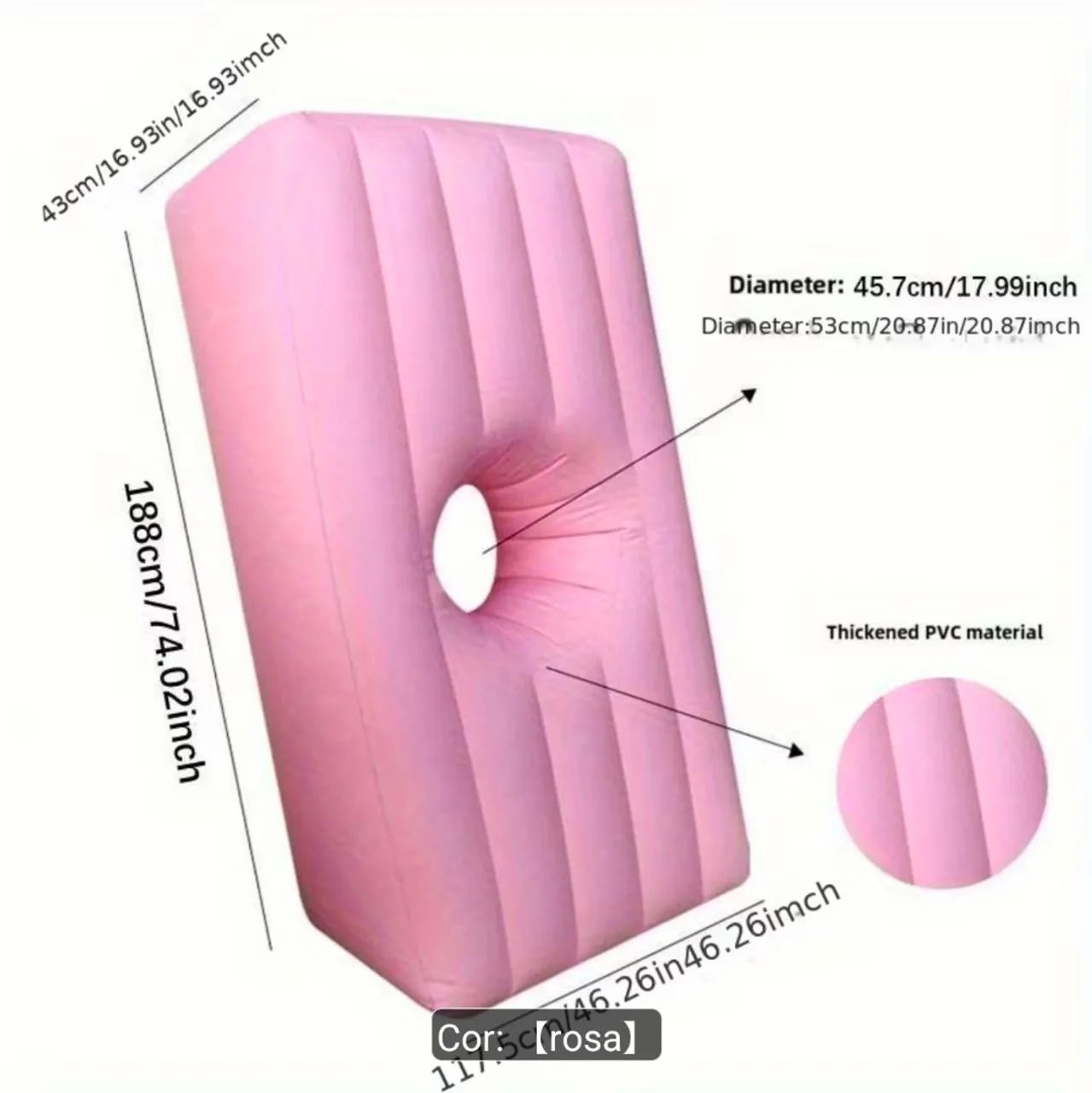 Colchão inflável pós operatório gluteoplastia  - Foto 2