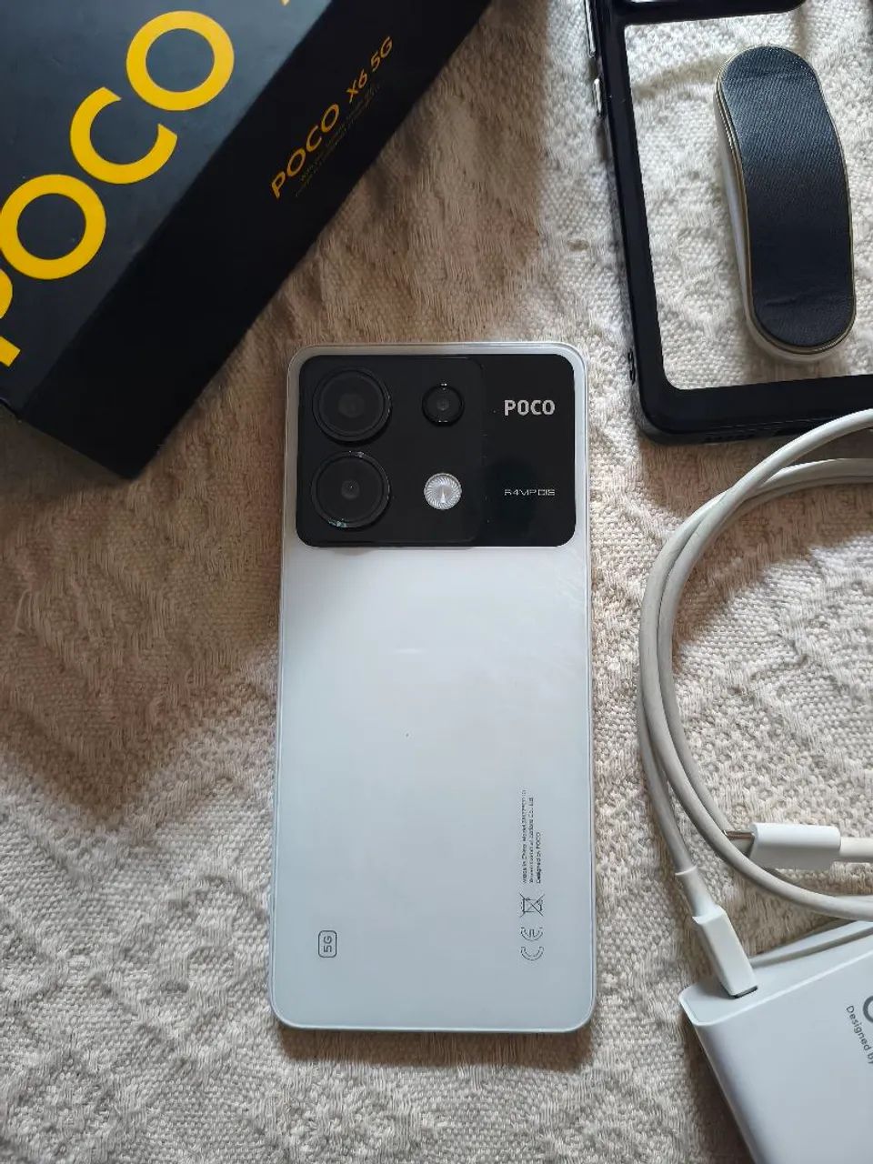 Celular Poco X6 Branco 8ram/256 interna . - Foto 5