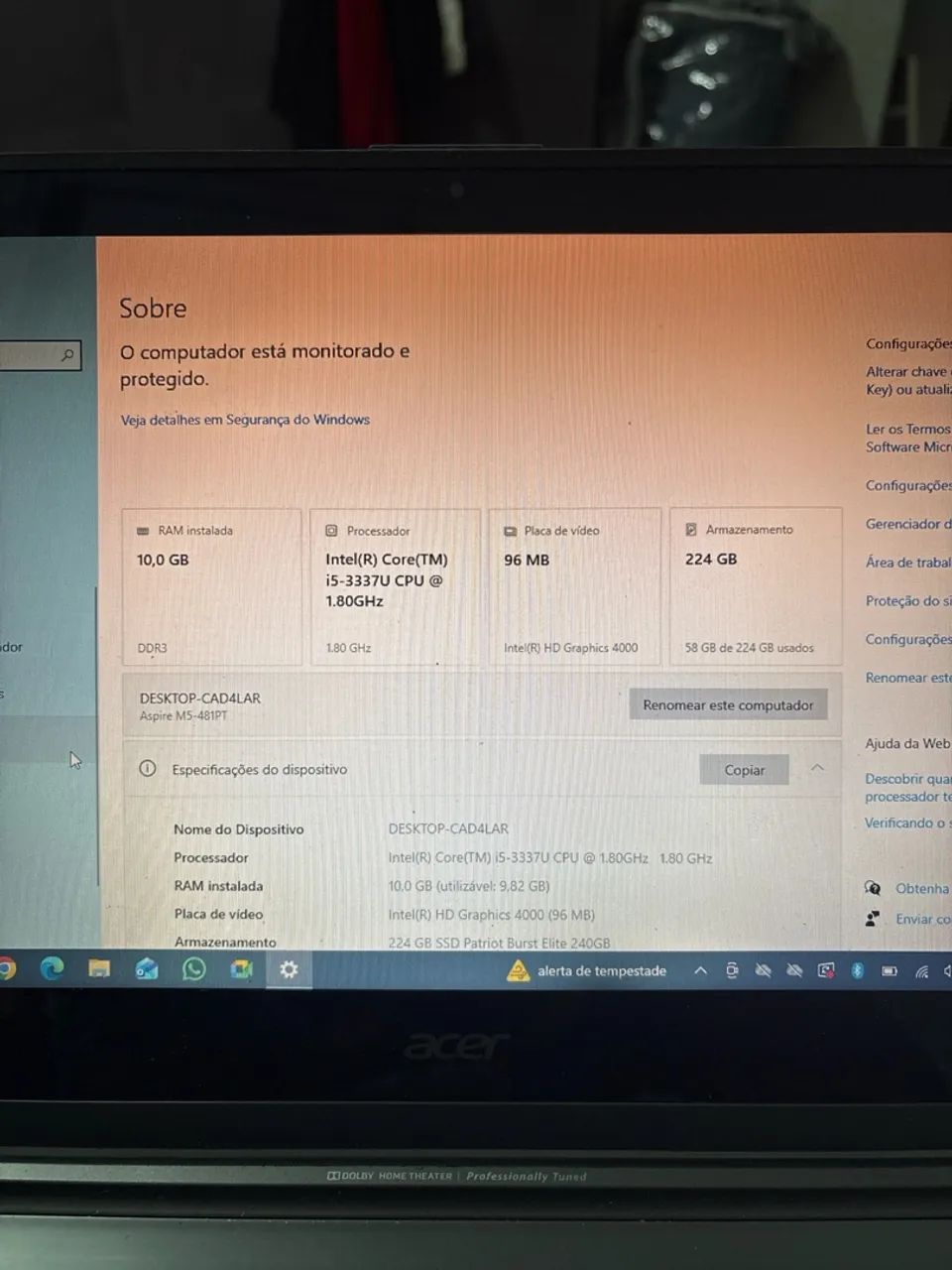Notebook acer touch na tela - Foto 4