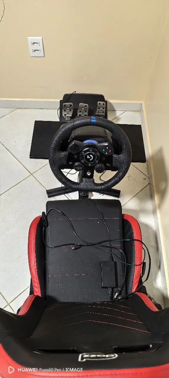 Cadeira gamer e volante gamer