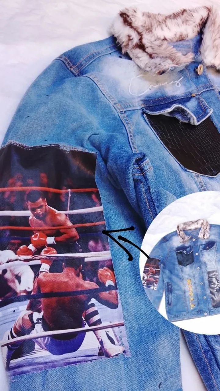 jaqueta mike tyson king 1/1 m - Foto 3