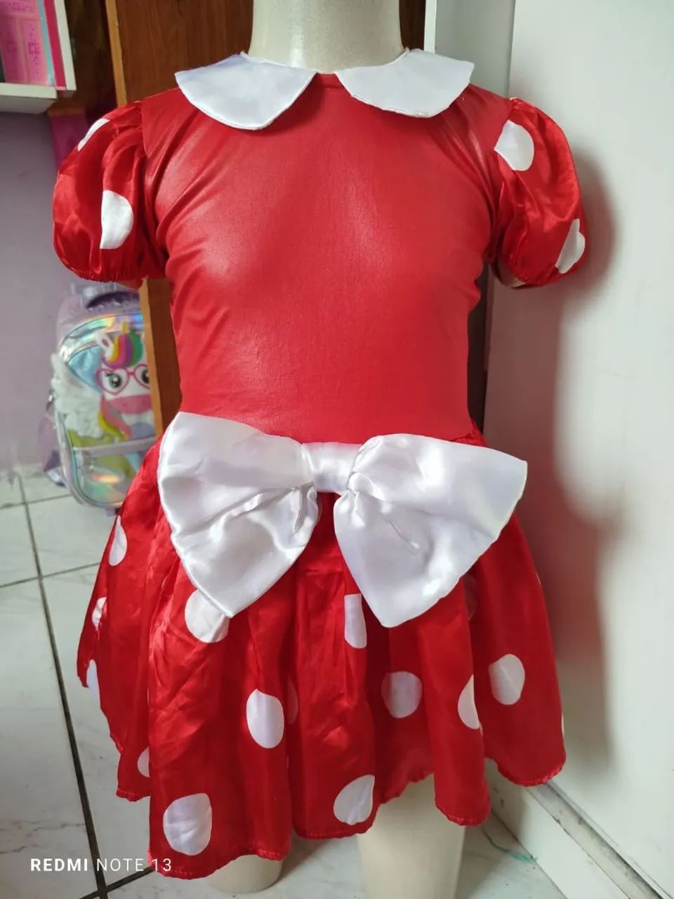 Vestido minnei veste 3/4 anos 