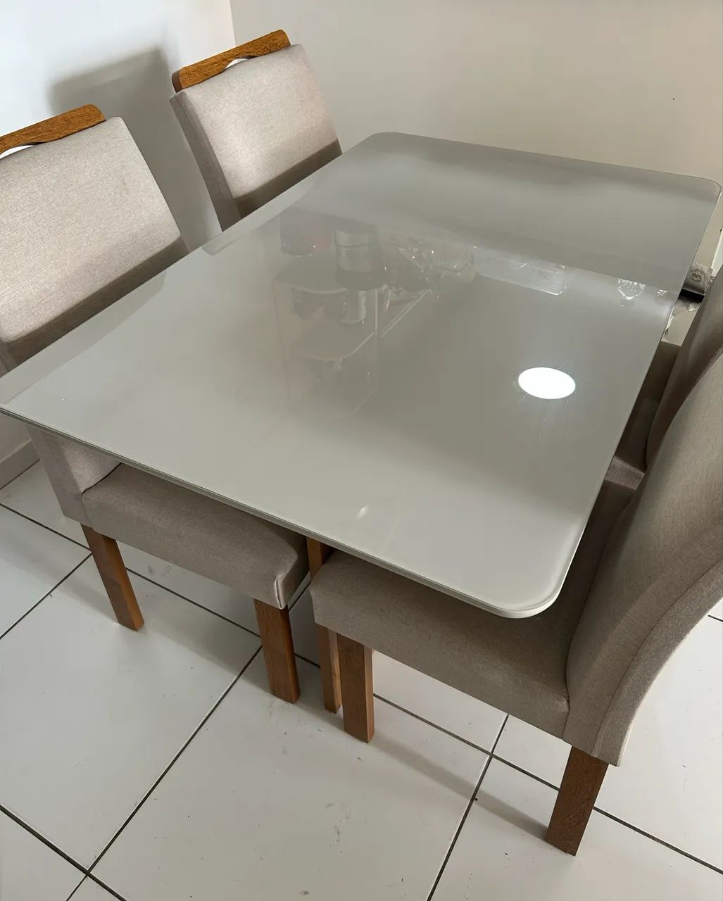 Mesa de Jantar Tampo de Vidro  - Foto 2