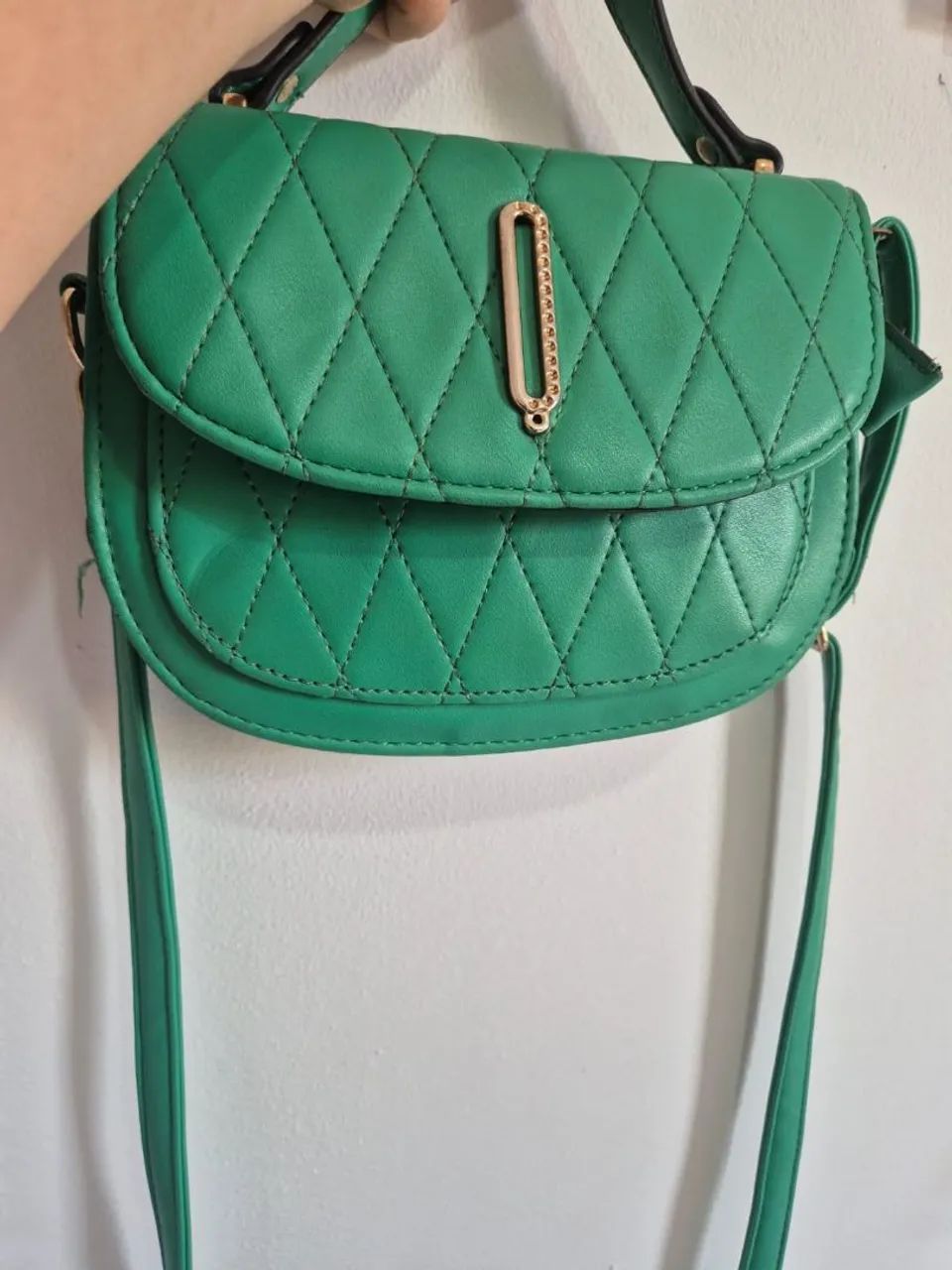 Bolsa verde sem marcas de uso - Foto 2