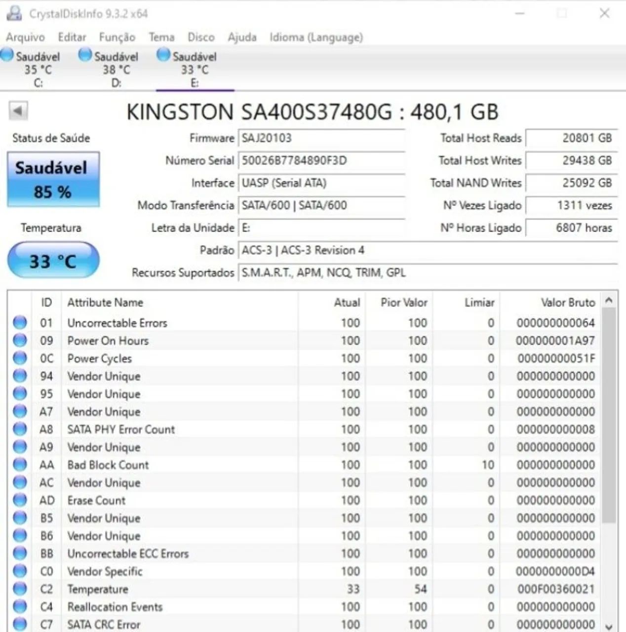 SSD 480GB da kingston  - Foto 4