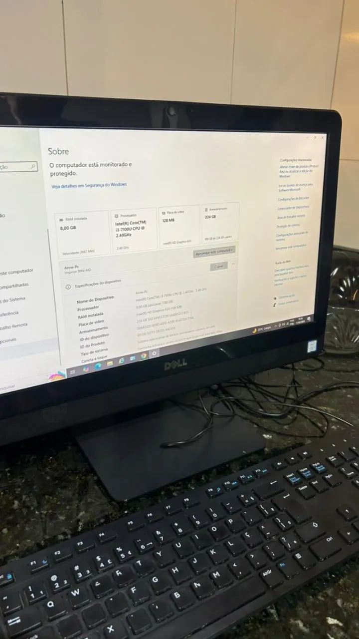 Computador Monitor Dell w15b - 19,5 polegadas - Foto 4