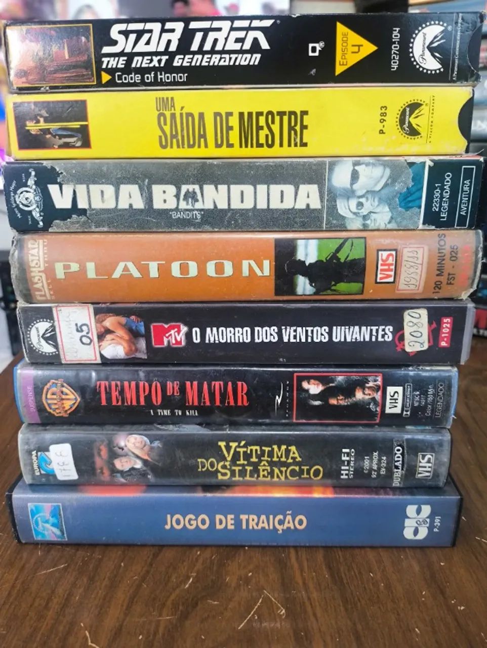 12 fitas VHS originais, filmes de ação, guerra, drama - Escorpião Rei - Gladiador  - Foto 5