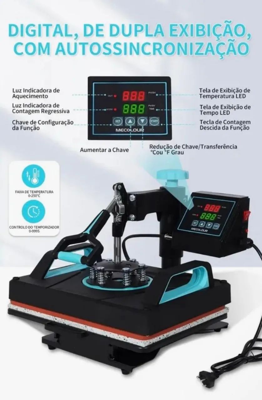 Combo 10 em 1 Prensa térmica  - Foto 3
