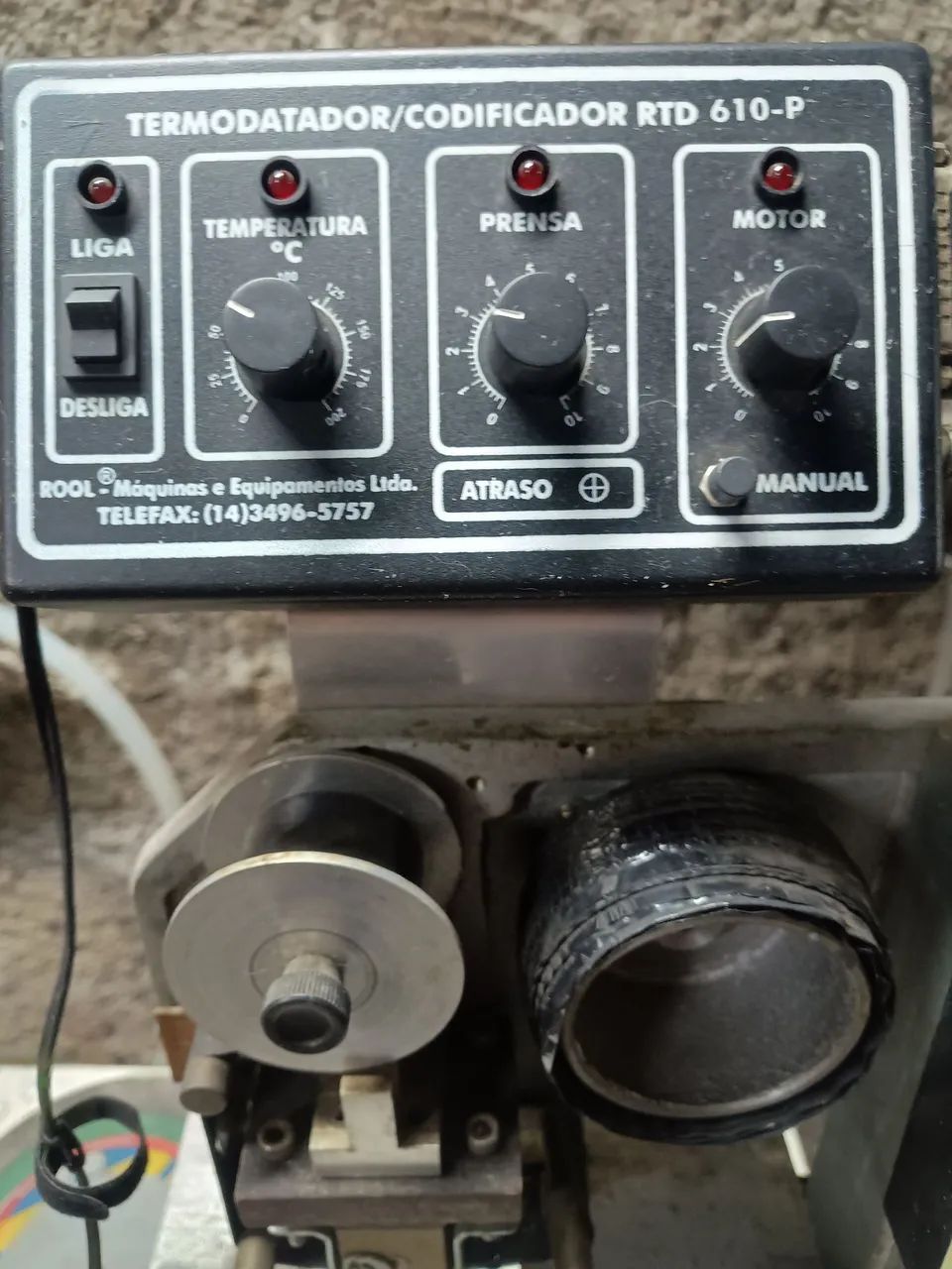 Termo datador, pneumática de bancada rtd 610