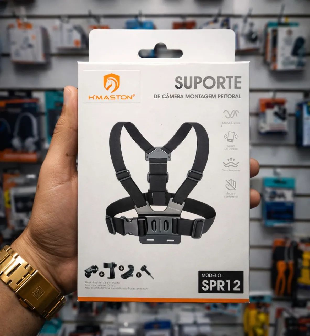 Suporte para celular peitoral 