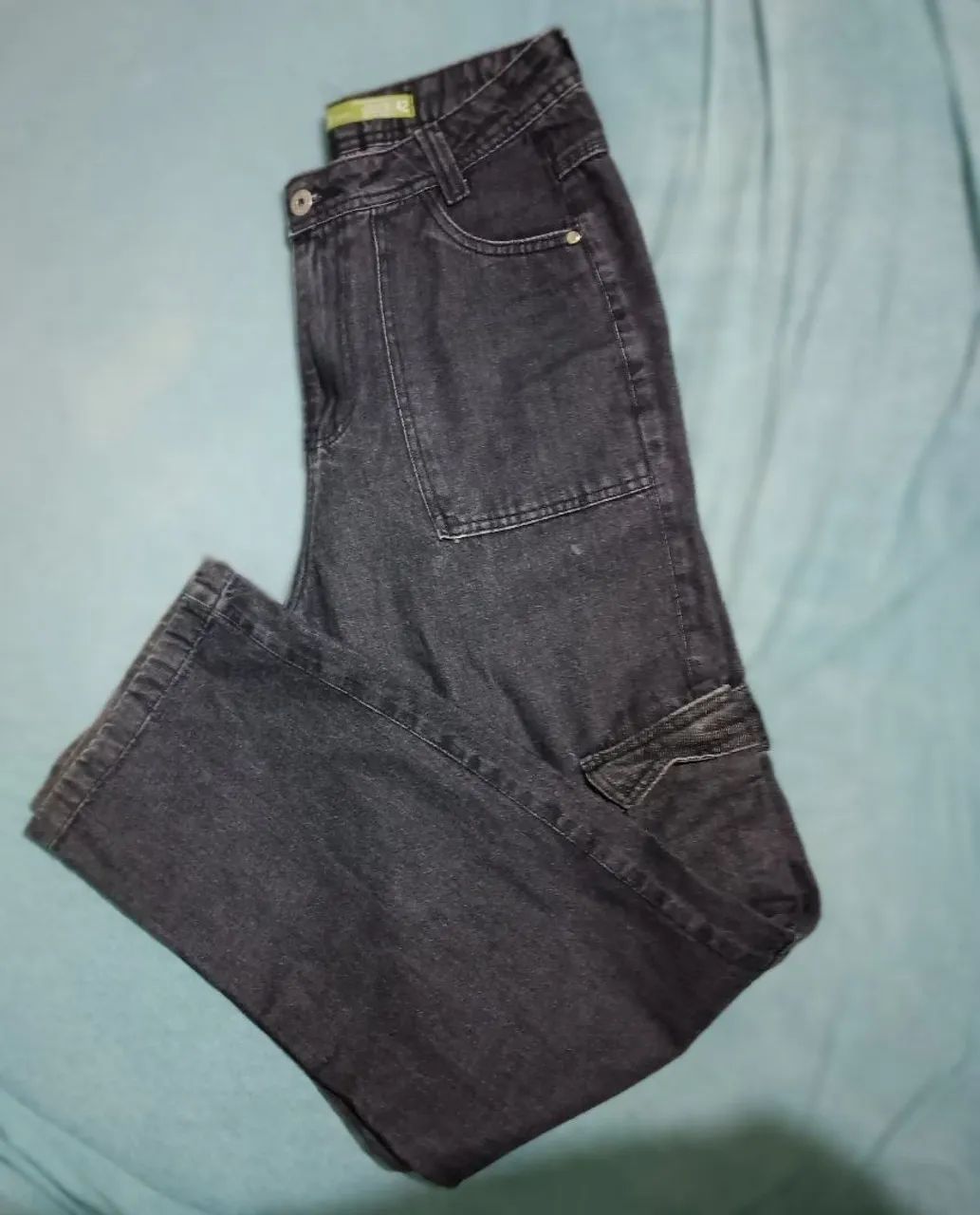 Calça jeans preta - Foto 2