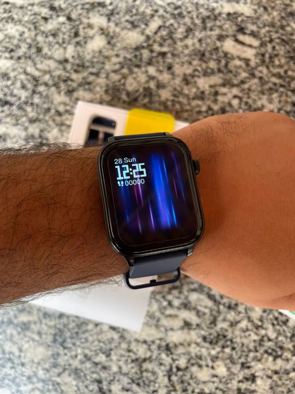 SmartWatch Preto e Azul - Foto 3