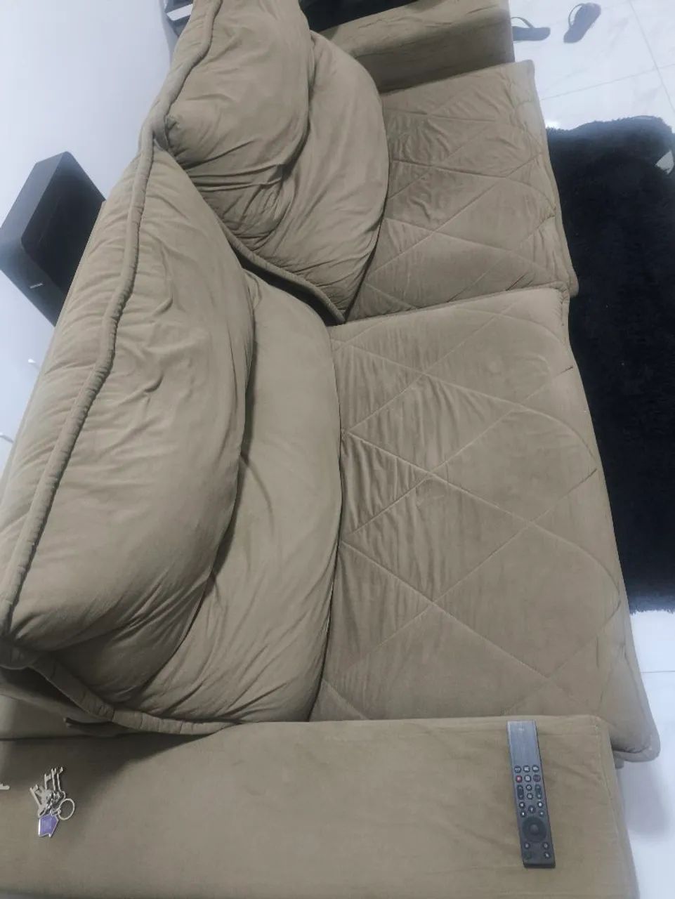 SOFÁ 2,70m x 1,20m  retrátil e reclinável confortável - Foto 2