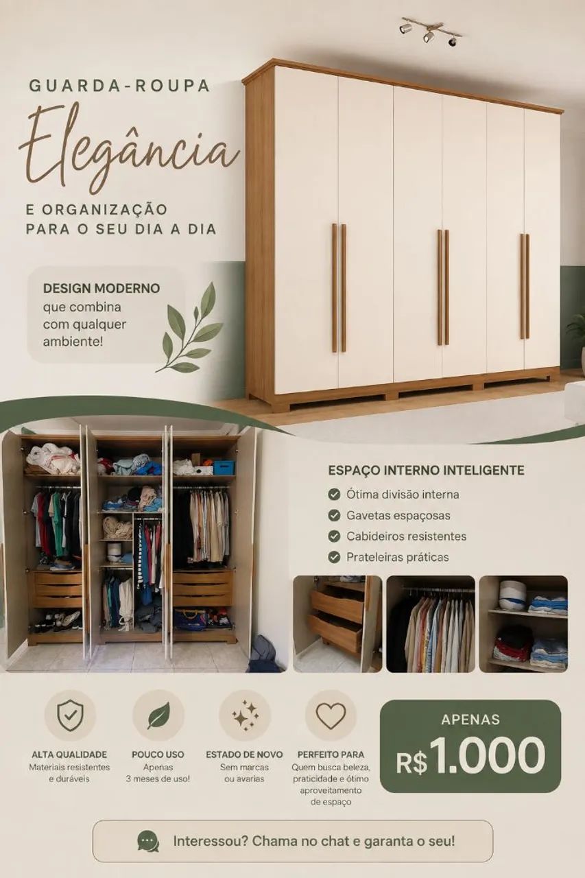 Guarda Roupa Elegância 