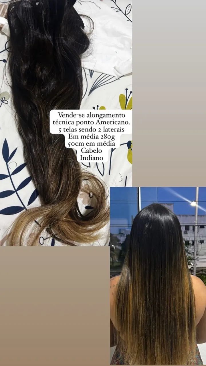 Cabelo humano indiano 