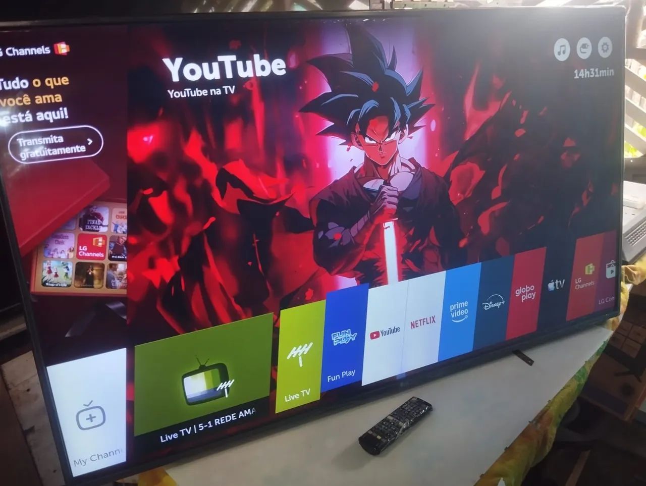 Tv smart 55 polegadas LG 4k top 