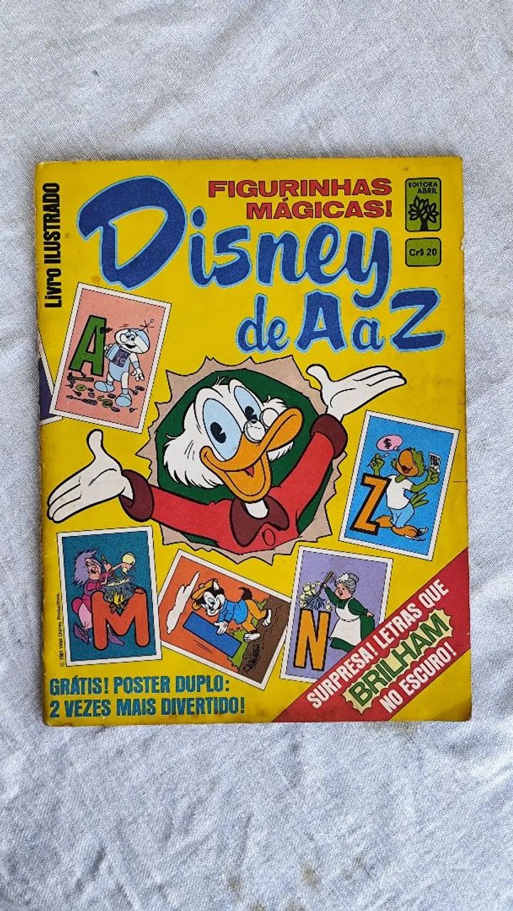 Álbum de figurinhas "DISNEY DE A a Z"