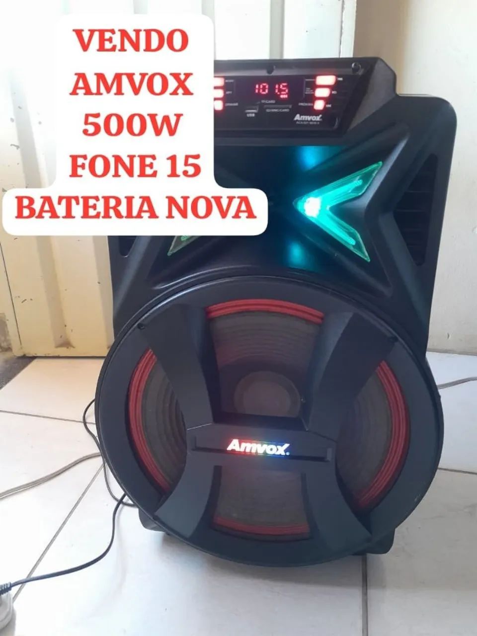 Caixa de som amvox 