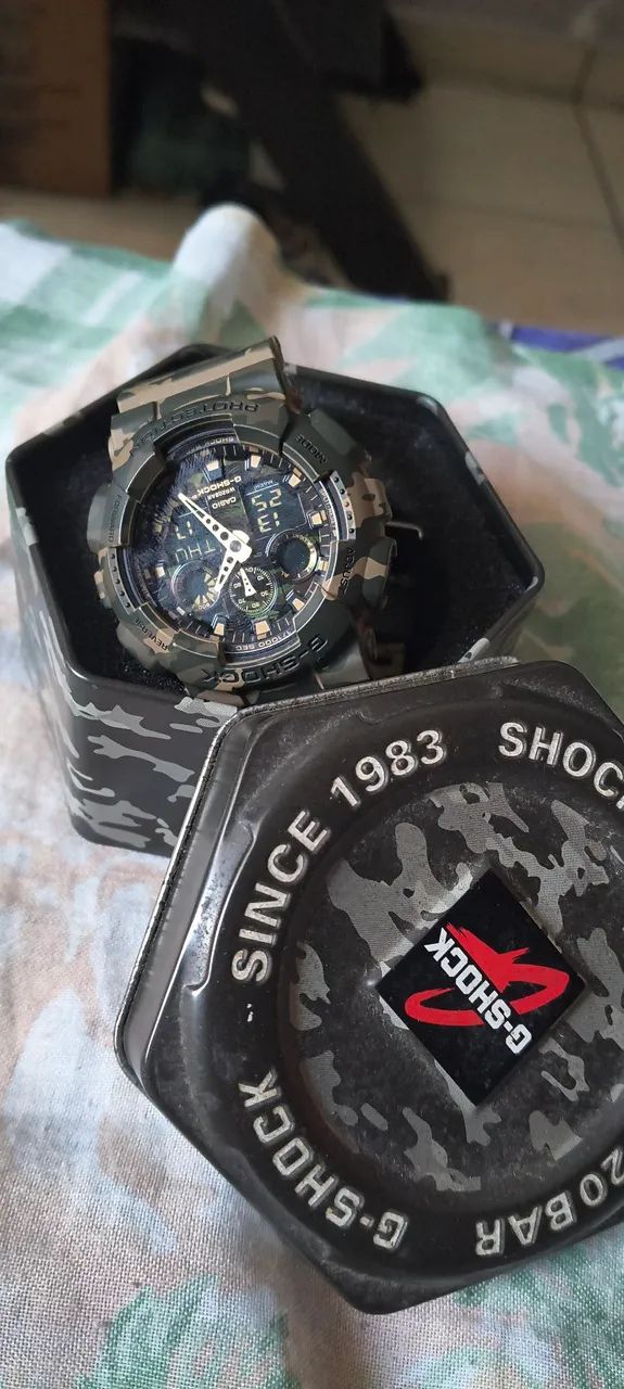 Relógio Casio gshock camuflado ga -100cm - Foto 5