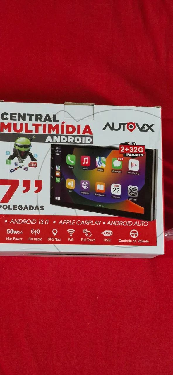 Carplay Android 2din multimidia.  Zero na caixa  - Foto 4